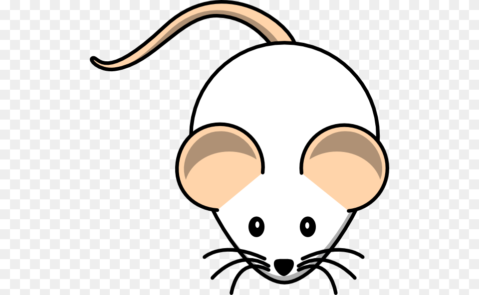 White Mouse Pink Tail Clip Art, Animal, Mammal, Computer Hardware, Electronics Free Png