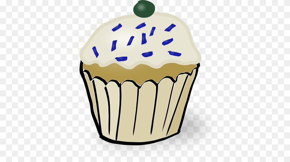 White Muffin Clipart, Cake, Cream, Cupcake, Dessert Free Png