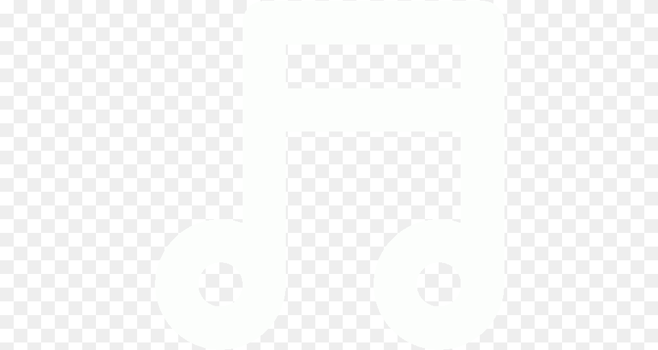 White Music Note Icon White Music Note Icons White Music Note, Stencil, Text Free Png Download