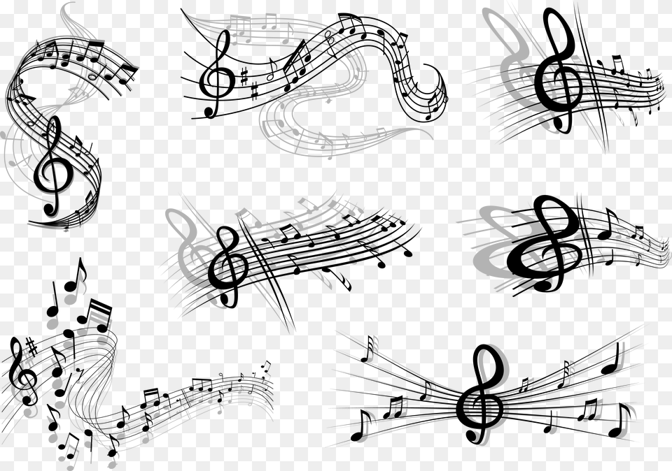 White Music Note Musical Staff, Art, Bow, Weapon, Text Png Image