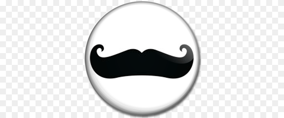 White Mustache Emblem, Face, Head, Person Png Image