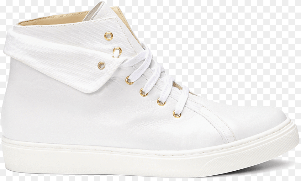 White Nappa Canvas Skate Shoe, Clothing, Footwear, Sneaker Png