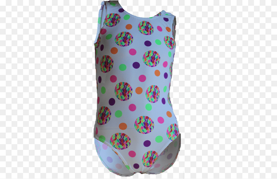White Neon Dots Front500 Maillot, Pattern, Diaper Png