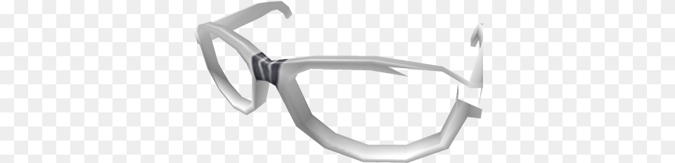 White Nerd Glasses By Bbjfp Roblox Transparent Material, Accessories, Goggles, Smoke Pipe Free Png Download