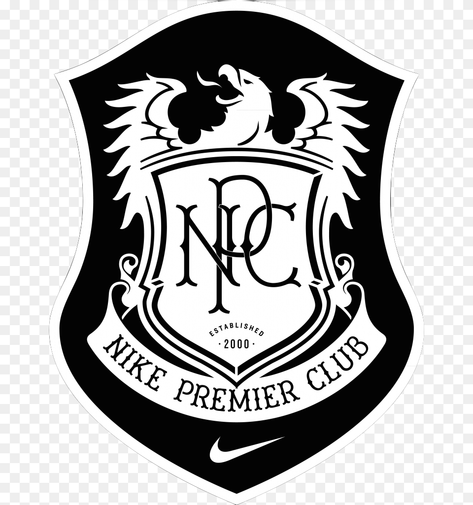 White Nike Logo Nike Premier Club Logo, Badge, Symbol, Emblem, Person Png