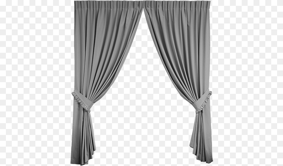 White Open Curtain, Stage Free Transparent Png