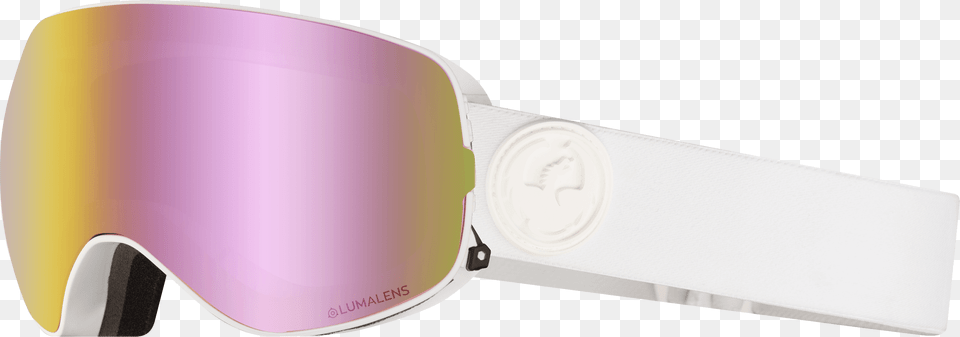 White Out With Lumalens Pink Ionized Dark Smoke Lens Dragon Nfxs Goggles, Accessories, Glasses, Sunglasses Free Png Download