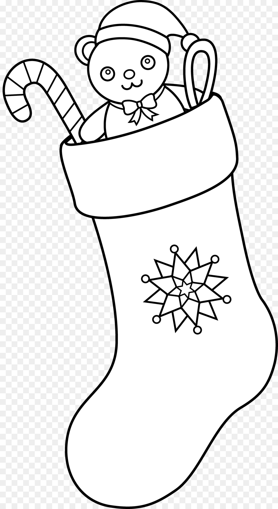 White Outline Christmas Sock Clipart, Festival, Christmas Decorations, Hosiery, Clothing Png