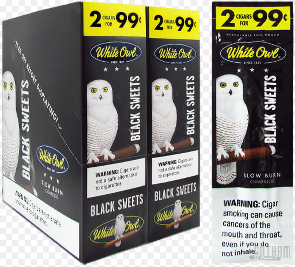 White Owl Cigarillos Black White Owl Black Cigarillo, Animal, Bird, Person Png