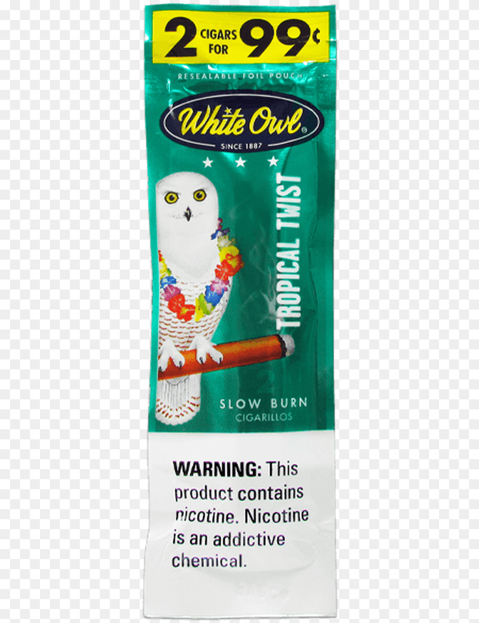 White Owl Cigarillos Tropical Twist Pack White Owl Watermelon Smash, Advertisement, Poster, Animal, Bird Free Transparent Png