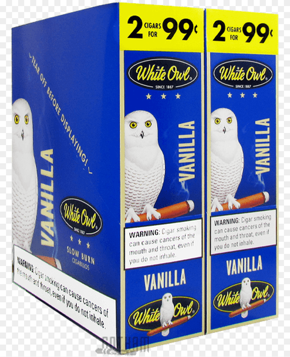 White Owl Cigarillos Vanilla Box White Owl Sweets, Animal, Bird, Face, Head Free Png Download