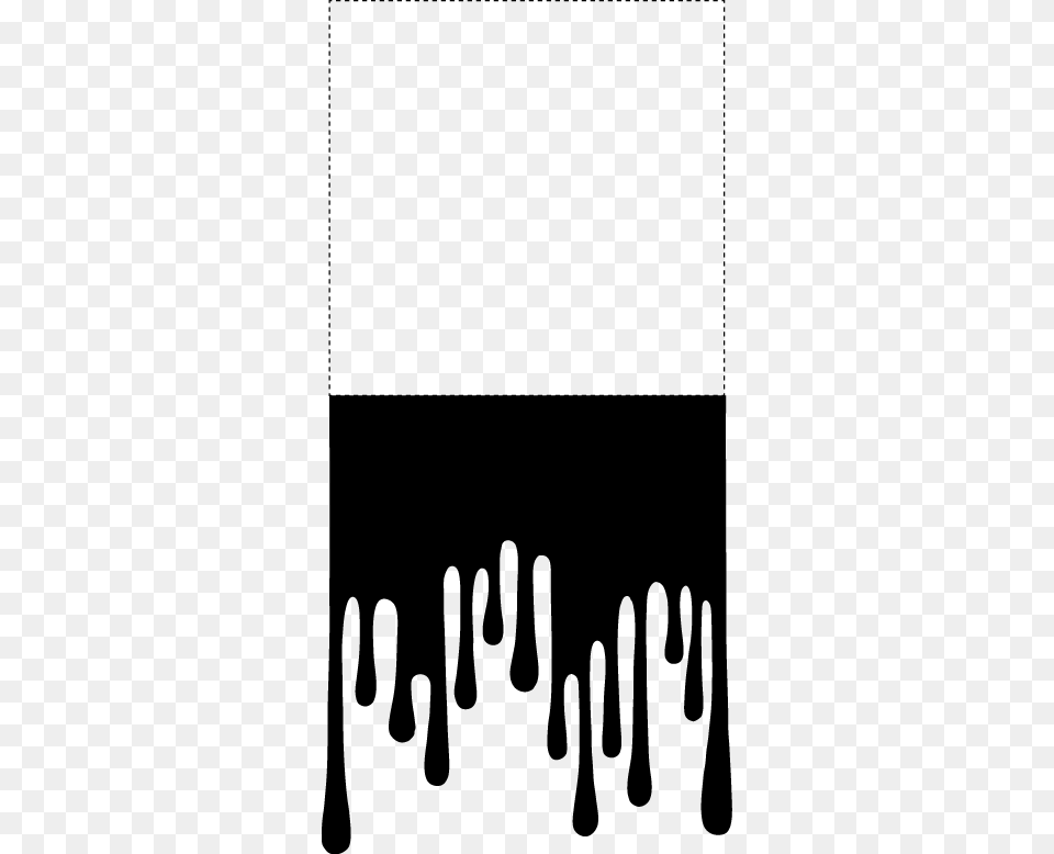 White Paint Dripping, Gray Png