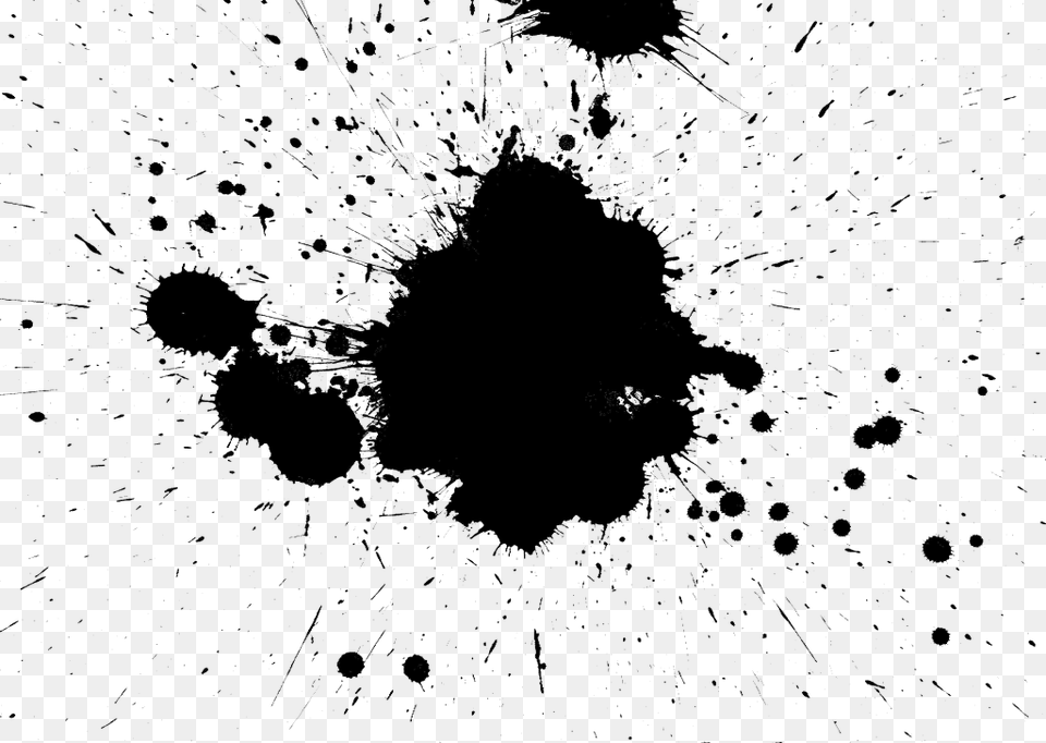 White Paint Splatter, Silhouette, Nature, Night, Outdoors Free Transparent Png