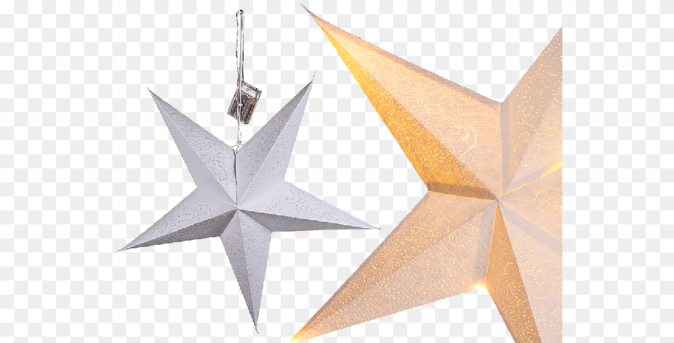 White Paper Christmas Star With 10 Led Vnon Led Dekorace Paprov Hvzda, Star Symbol, Symbol Free Png Download