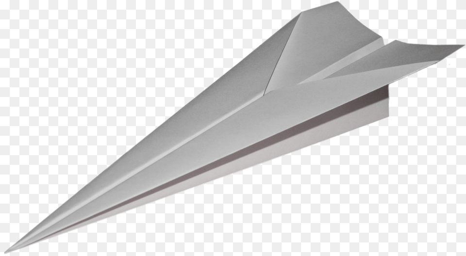White Paper Plane Turned Downwards Paper Airplane, Blade, Dagger, Knife, Weapon Png Image