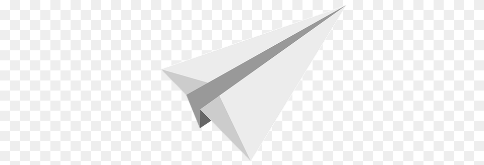White Paper Plane Turned To The Right, Arrow, Arrowhead, Weapon, Blade Free Transparent Png