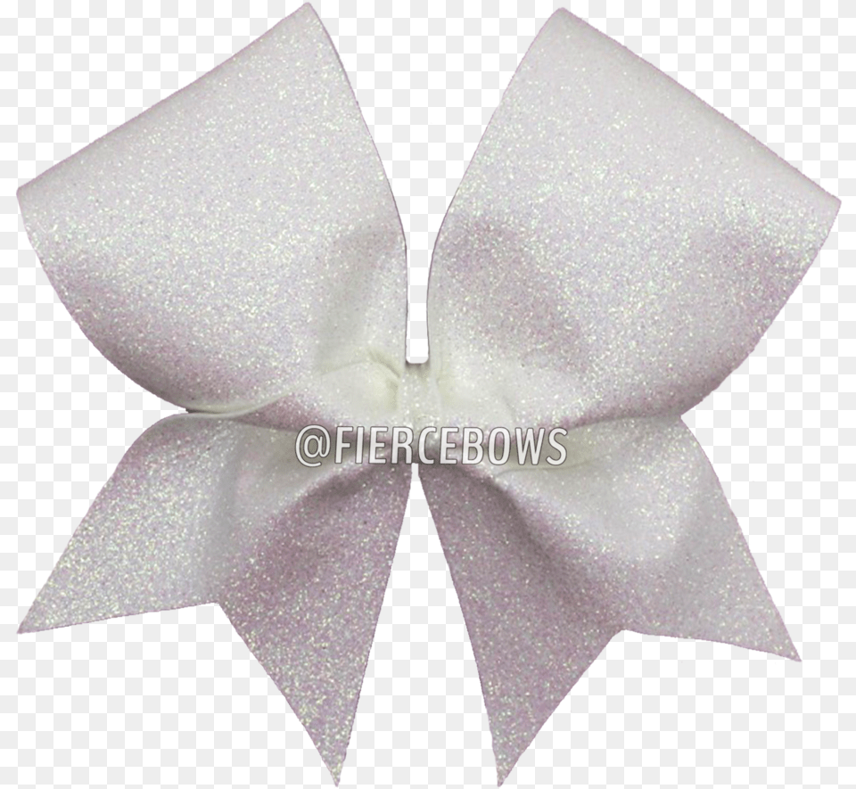 White Pearl Glitter Cheer Bow Fierce Bows Satin, Accessories, Tie, Formal Wear, Wedding Free Png