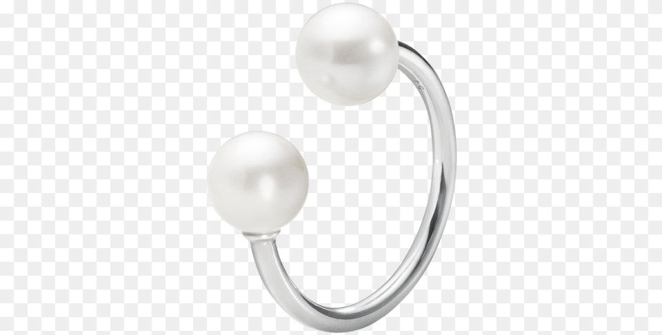 White Pearl Slvringe Med Perle, Accessories, Jewelry, Earring, Disk Png
