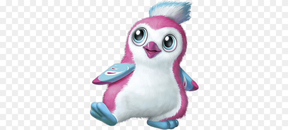 White Penguala Transparent Hatchimals, Animal, Bird, Plush, Toy Free Png