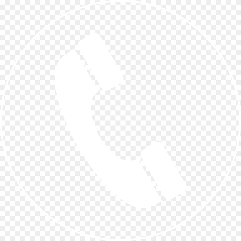 White Phone Logo, Symbol, Disk, Text Free Png