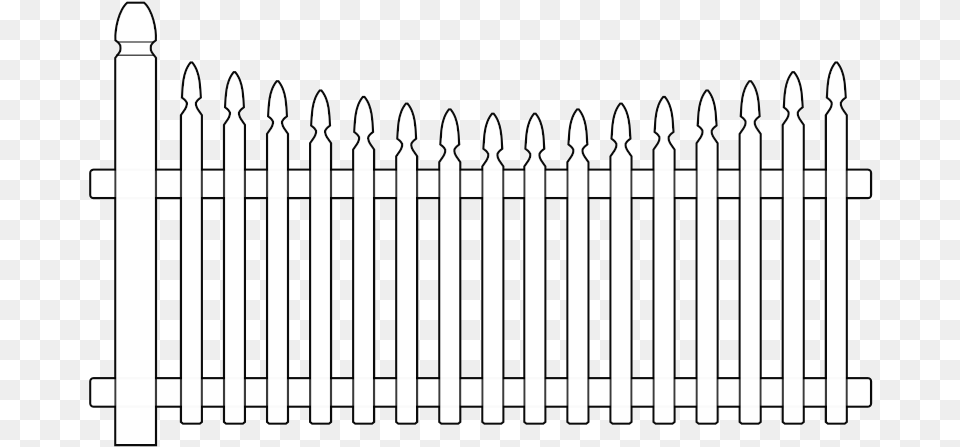 White Picket Fence Picket Fence Clipart Black And White, Gate Png