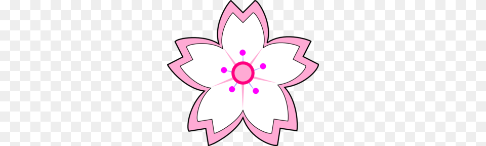 White Pink Sakura Clip Art, Flower, Plant, Anemone, Dahlia Free Png