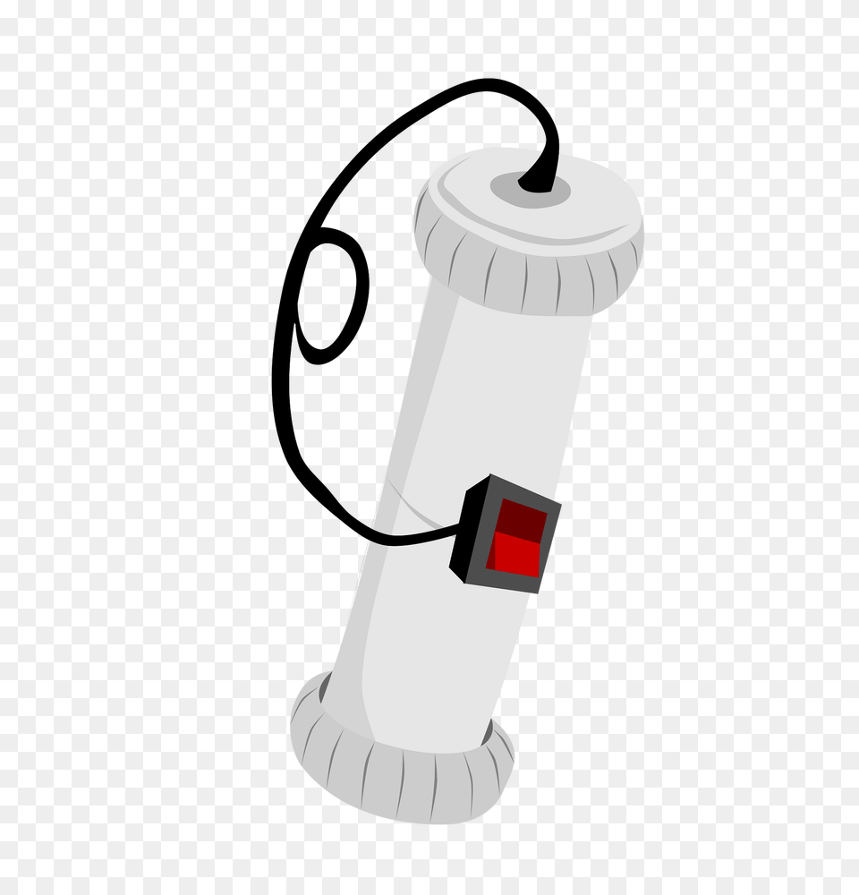 White Pipe Bomb Clipart, Weapon, Dynamite Png Image