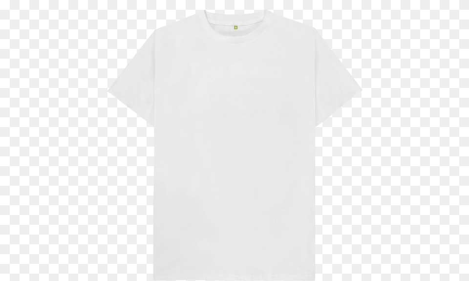 White Plain Organic T Shirt White Tshirt, Clothing, T-shirt Png