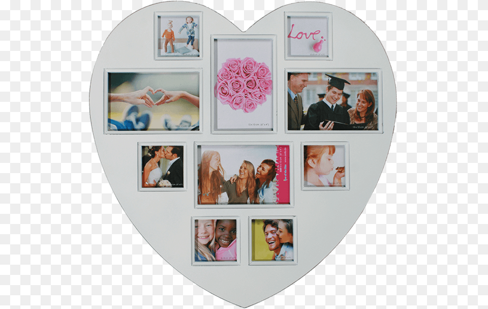 White Plastic Photo Frame Valokuvakehys Kollaasi, Art, Collage, Adult, Person Png Image