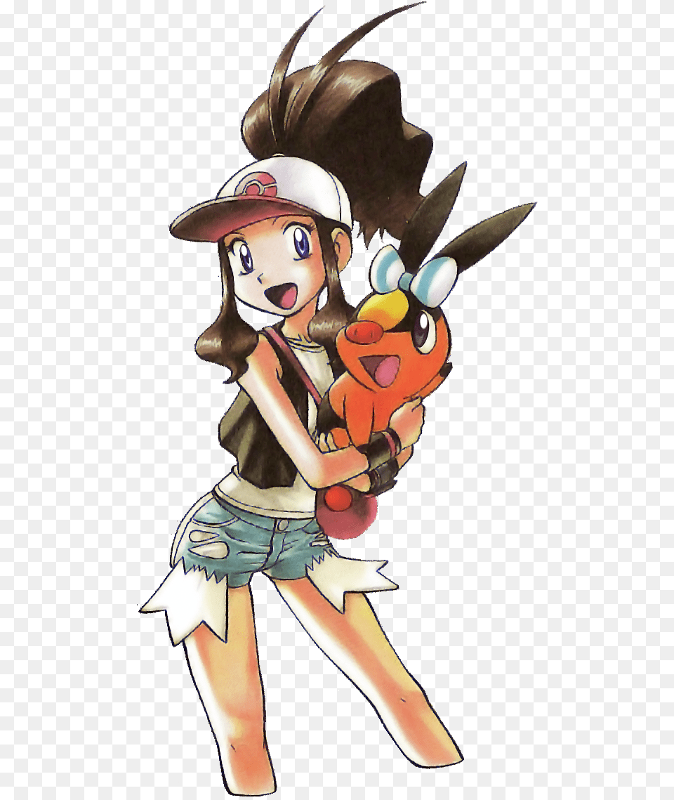 White Pokemon Adventures Hilda, Baby, Person, Face, Head Png Image