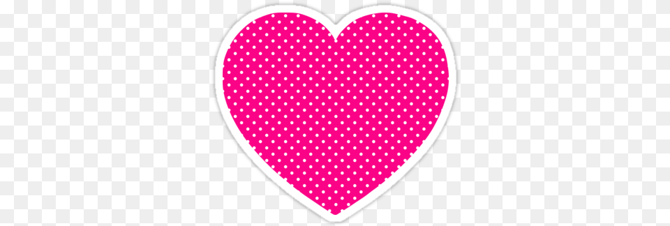 White Polka Dotted Heart Shape Pink Polka Dot Heart, Pattern, Chandelier, Lamp, Polka Dot Png Image