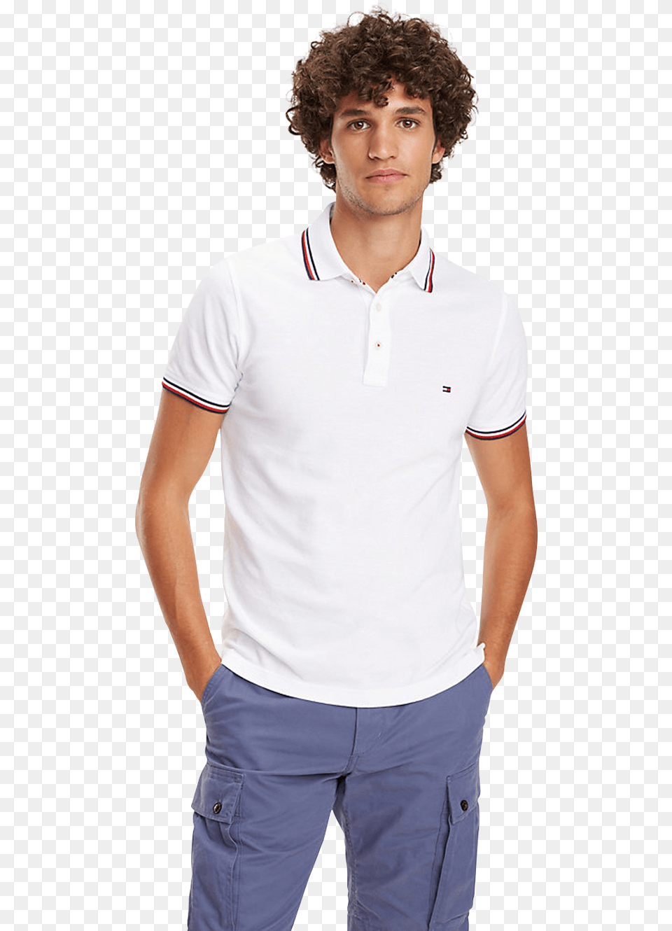 White Polo Shirt, Clothing, T-shirt, Boy, Person Free Png Download