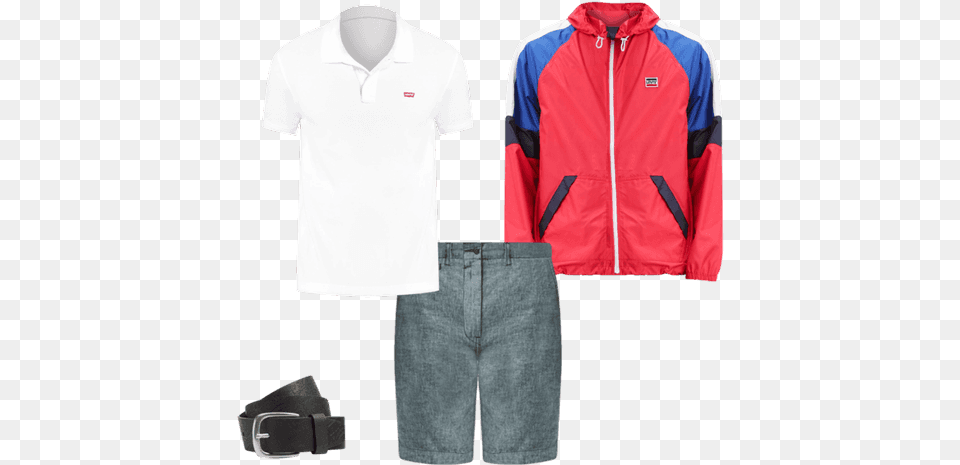 White Polo Shirt, Clothing, Coat, Jacket, Vest Png Image