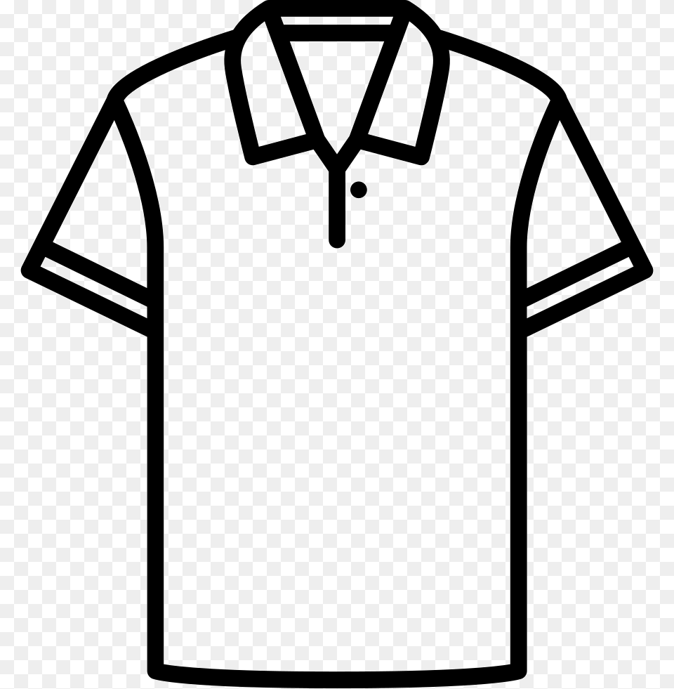 White Polo Shirt, Clothing, T-shirt Png Image