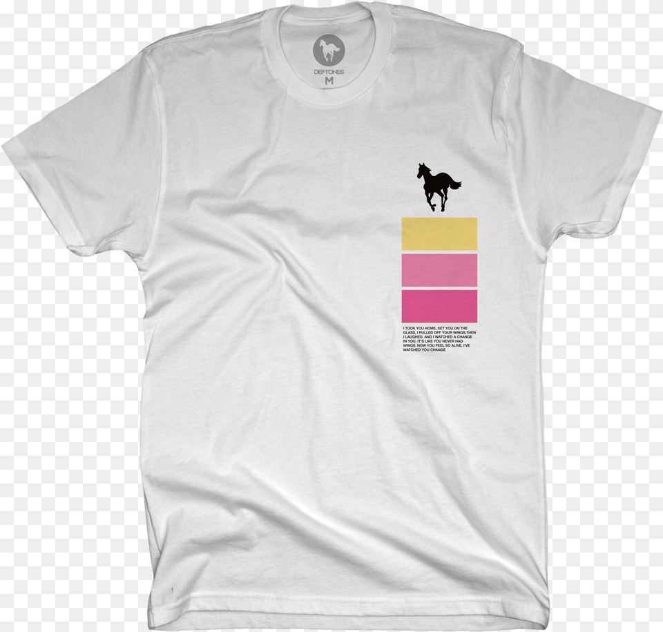 White Pony Bars Tee Active Shirt, Clothing, T-shirt Free Transparent Png