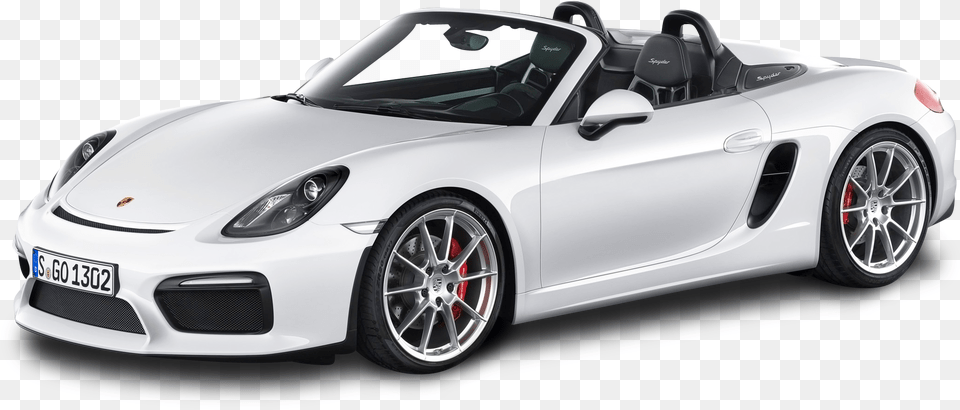 White Porsche Boxster Spyder Car Porsche Boxster Spyder, Wheel, Vehicle, Transportation, Machine Png Image