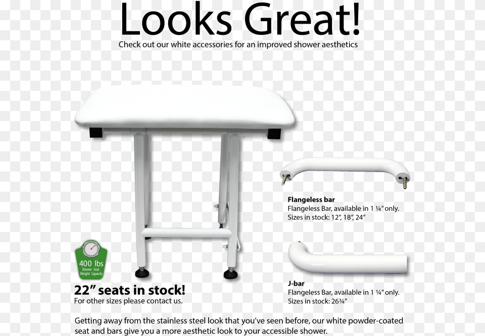 White Powder Coated Accessories Great Lakes Council, Furniture, Sink, Sink Faucet, Table Free Png Download