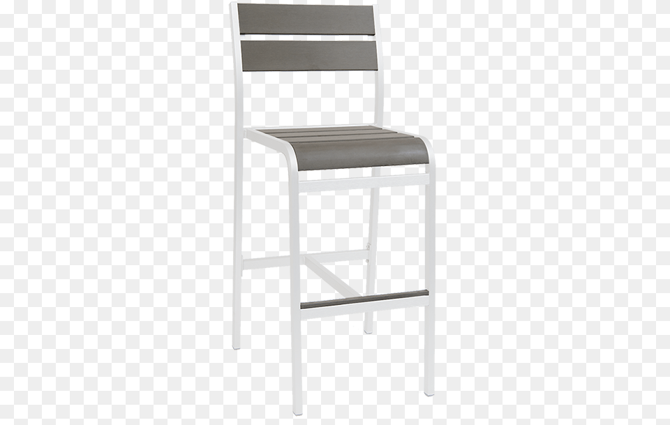 White Powder Coated Aluminum Barstool Solid, Furniture, Chair, Mailbox Free Png