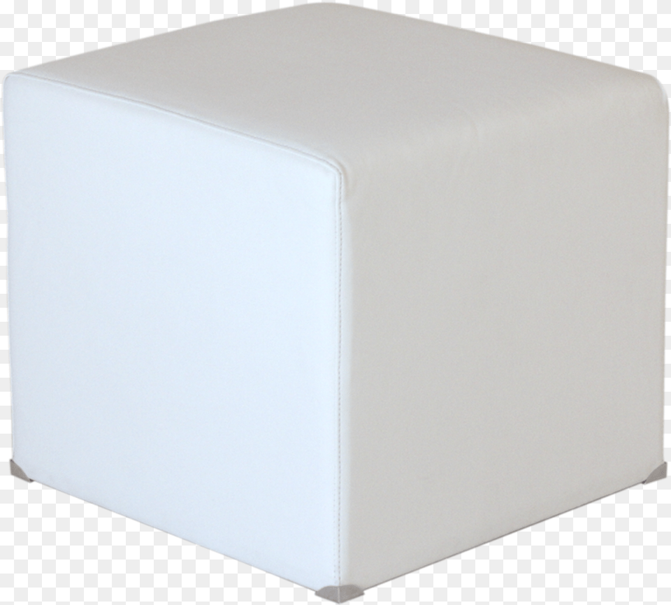 White Puff Chair, Furniture, Ottoman Png Image