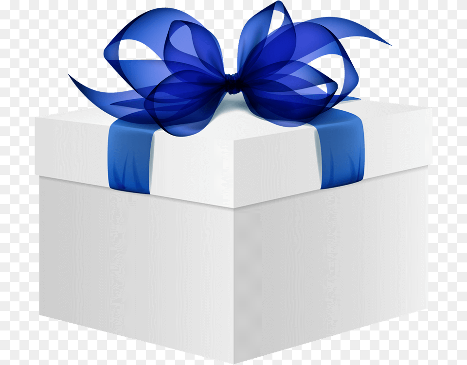 White Purple Bow Box, Gift Png