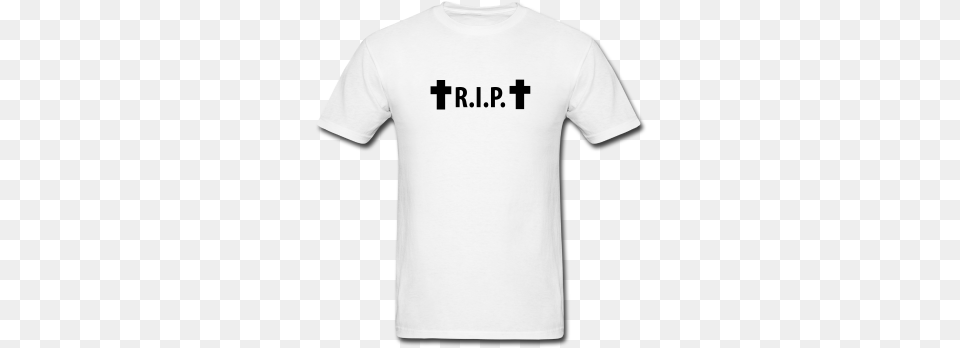 White R I P Rip Rest In Peace Serbian Film T Shirt, Clothing, T-shirt Png Image