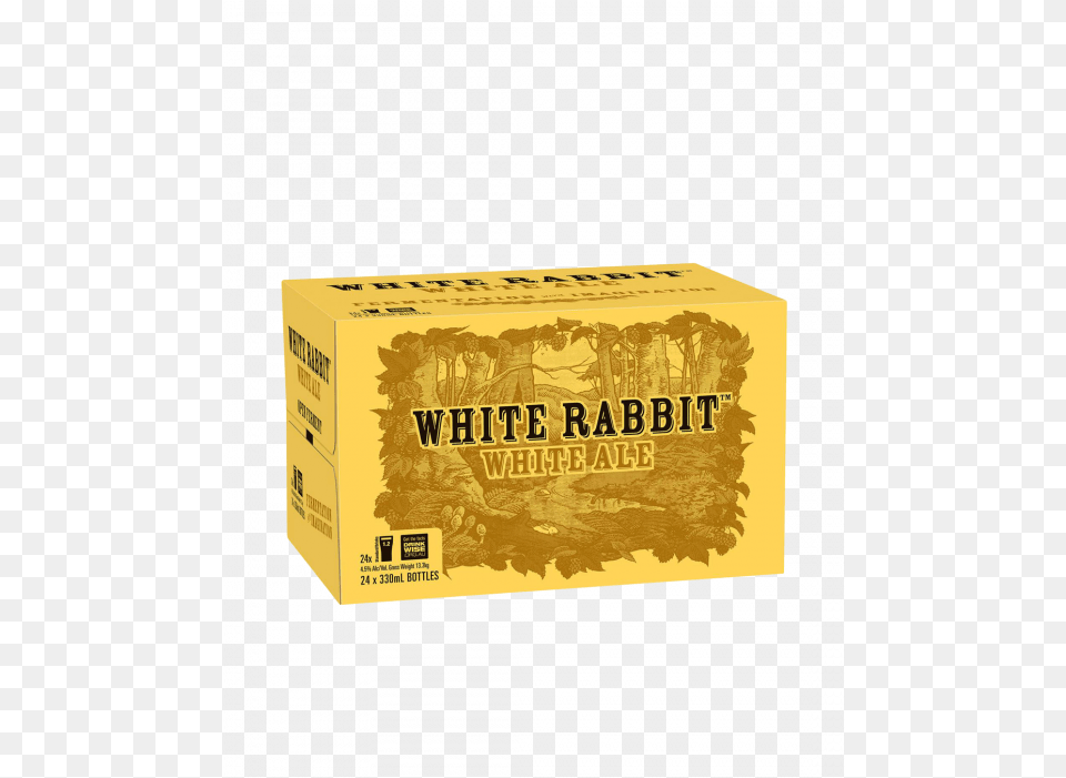 White Rabbit Ale 24 X 330ml White Rabbit Dark Ale Carton, Box, Butter, Food Png Image