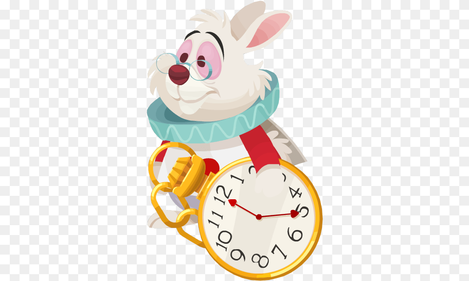 White Rabbit Disney Alice In Wonderland White Rabbit, Alarm Clock, Clock, Dynamite, Weapon Free Png