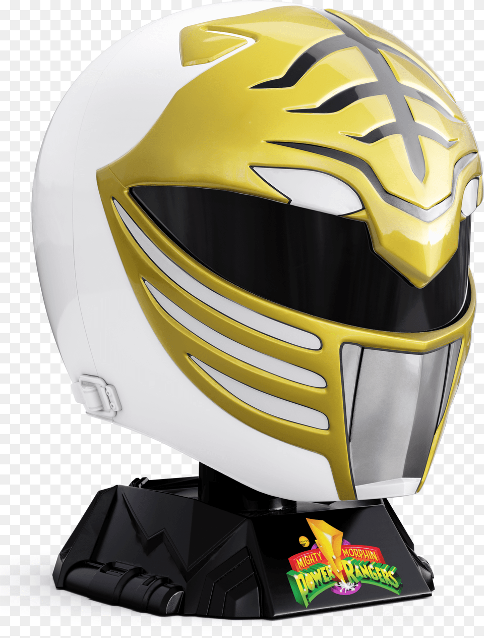 White Ranger Helmet Hasbro, Crash Helmet, Clothing, Hardhat Free Transparent Png