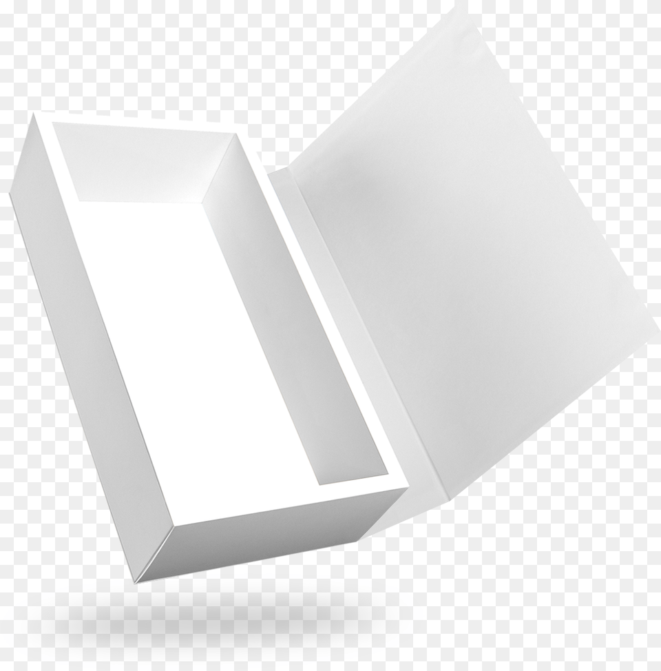 White Rectangular Magnetic Box Horizontal, Aluminium Png