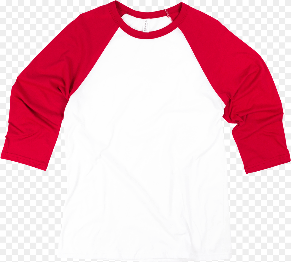 White Red Long Sleeved T Shirt, Clothing, Long Sleeve, Sleeve, T-shirt Png Image