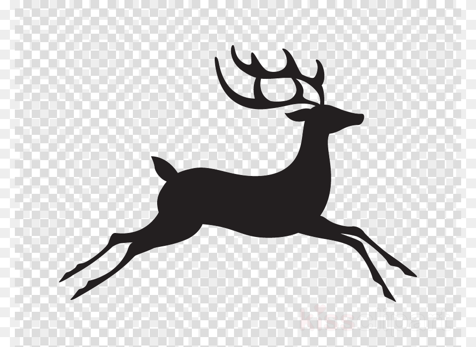 White Reindeer Clipart Reindeer Santa Claus Rudolph, Animal, Deer, Mammal, Wildlife Png Image