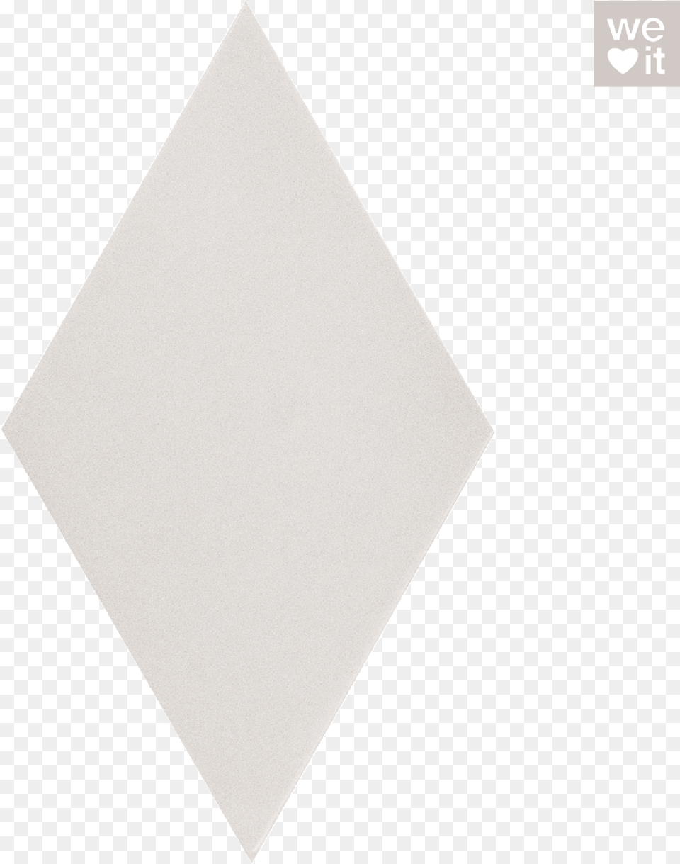 White Rhombus Tile Triangle, Paper Free Png