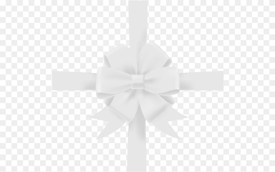 White Ribbon Bow Picture Monochrome, Accessories, Formal Wear, Tie, Cross Png