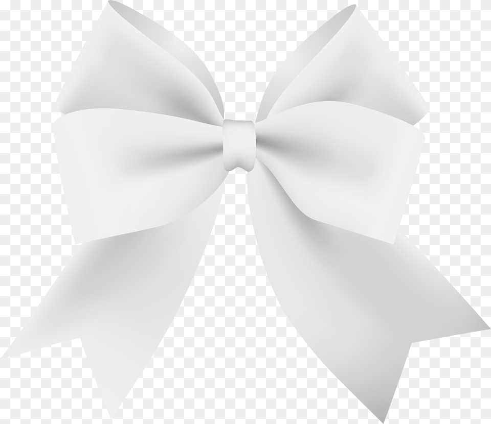 White Ribbon Bow U0026 Clipart Download Ywd, Accessories, Bow Tie, Formal Wear, Tie Free Transparent Png